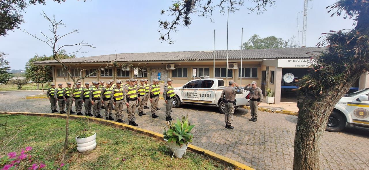 Alunos-soldados da Esfes Osório reforçam policiamento ostensivo no Litoral Norte