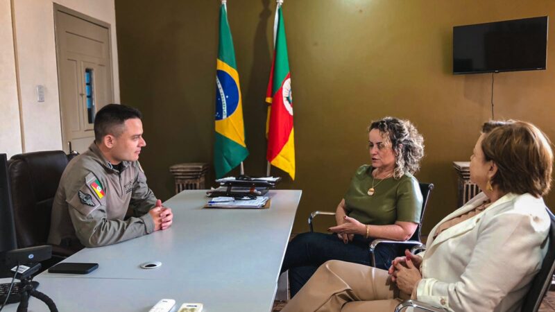 Comandante da 2ª Cia da BM de Santo Antônio da Patrulha reúne-se com presidente da ACISAP para discutir ações de segurança pública