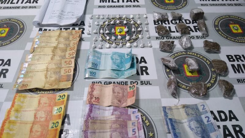 Brigada Militar prende mulher por tráfico de drogas em Imbé