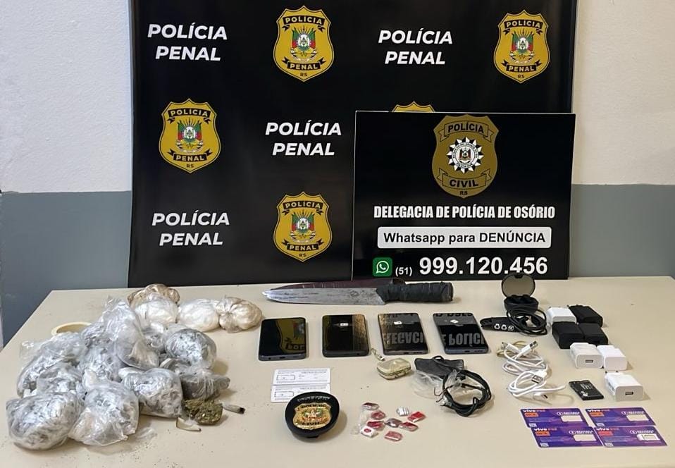 AÇÃO CONTRA NARCOTRÁFICO E EXTORSÃO NO INTERIOR DE PRESÍDIO É REALIZADA EM OSÓRIO