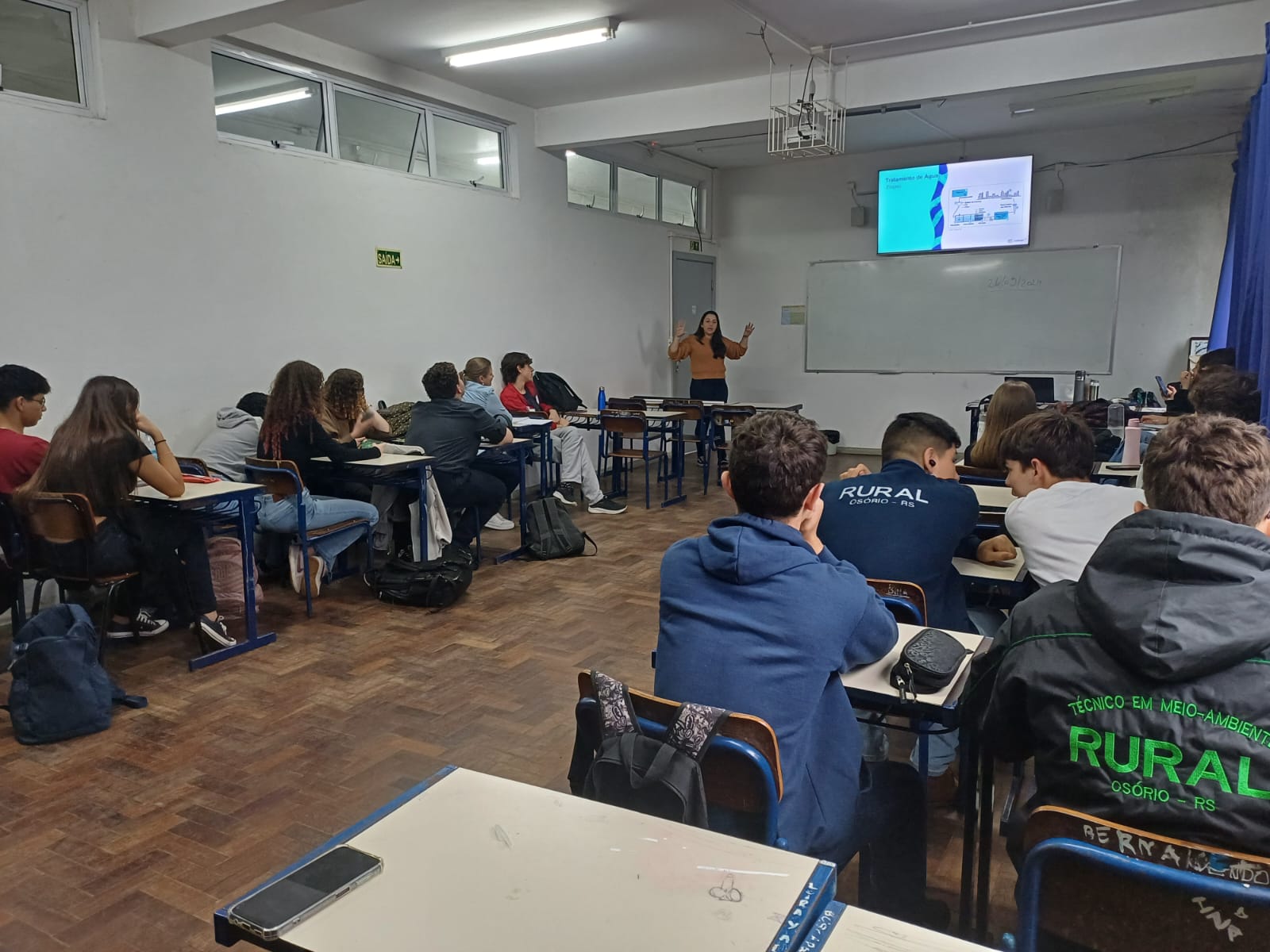 Corsan leva educação ambiental em palestras para estudantes do Ensino Médio em Osório