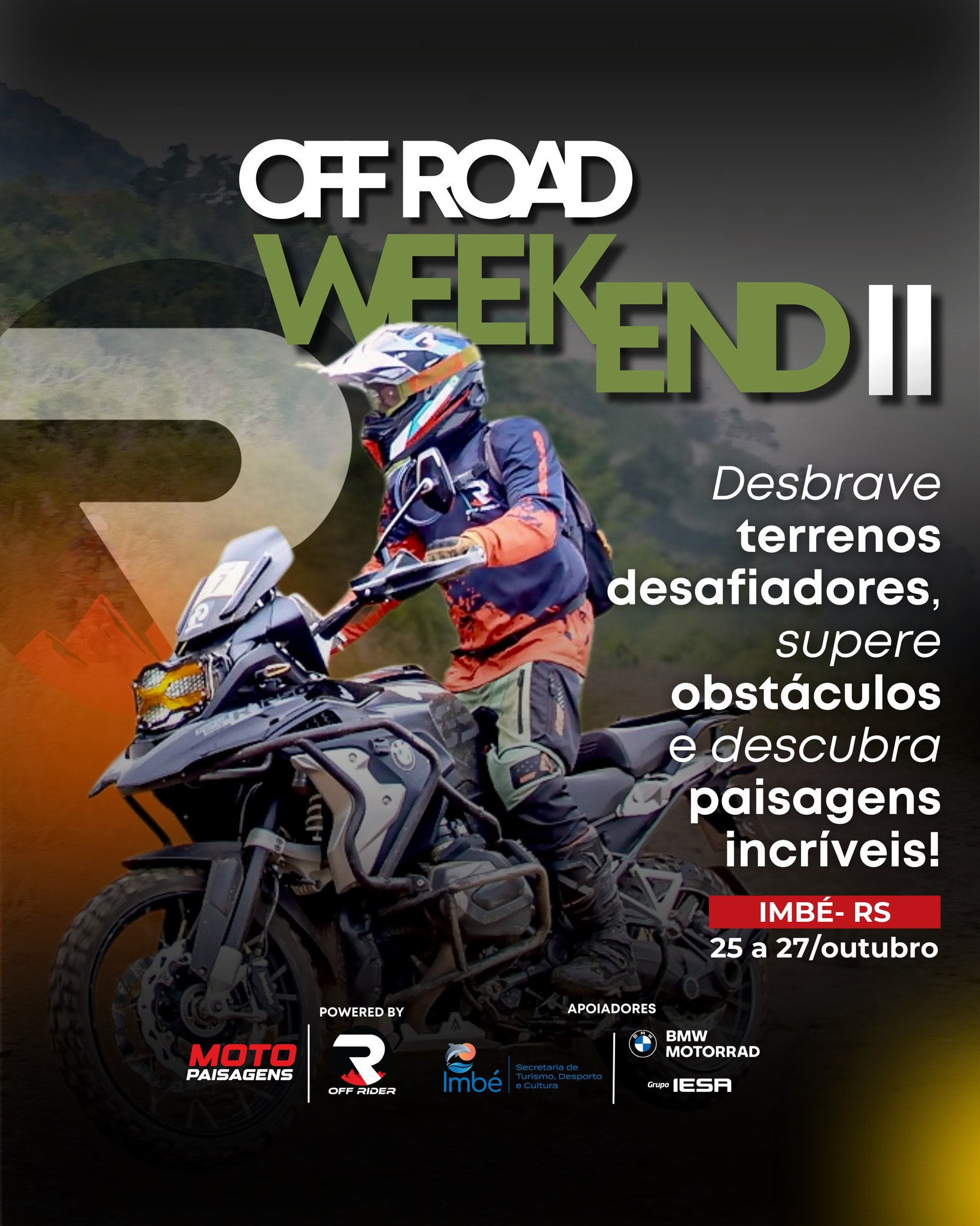 IMBÉ RECEBE CURSO DE PILOTAGEM OFF ROAD DE MOTOS NO FINAL DO MÊS