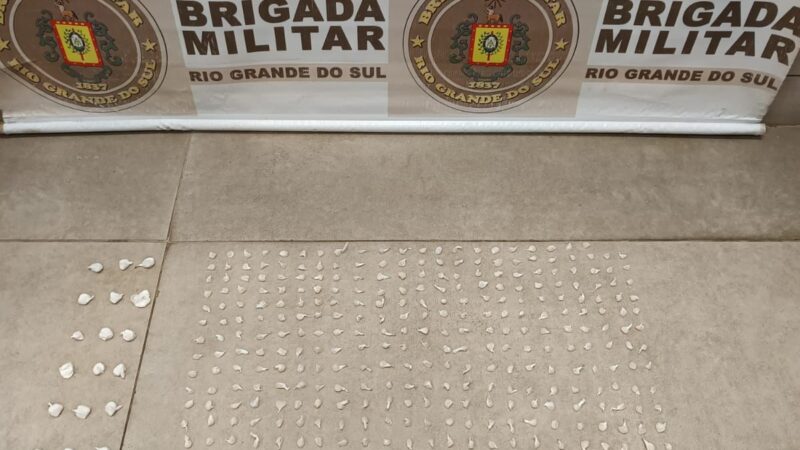 BM apreende 343 pedras de crack e porções de cocaína no Litoral Norte