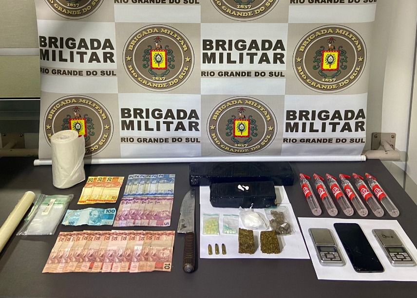 Brigada Militar prende homem por tráfico de drogas em Imbé