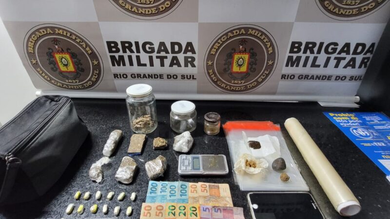 Mulher é presa com ecstasy, haxixe, cocaína e maconha em Tramandaí