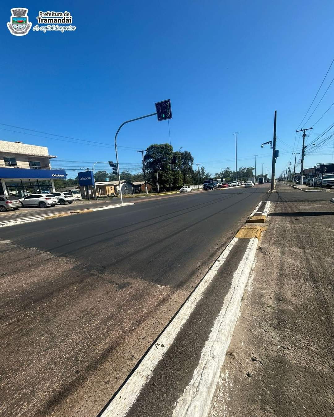 Prefeitura de Tramandaí realiza recapeamento asfáltico na Avenida Fernandes Bastos