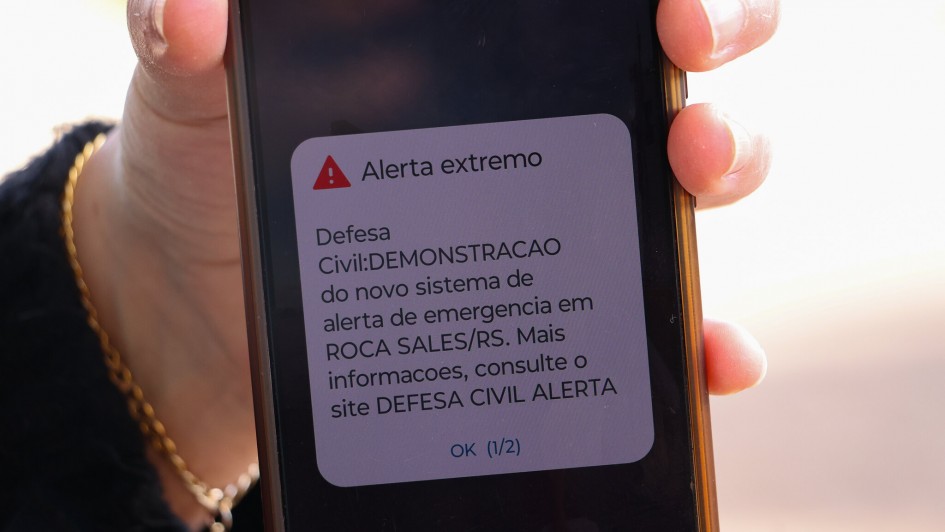 Defesa Civil Estadual realizará exercício com envio de alertas cell broadcast para 36 municípios