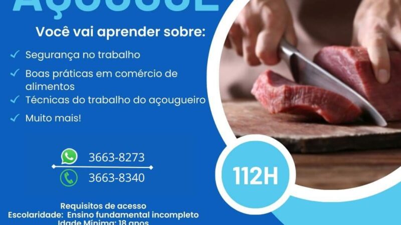 Oportunidade de Qualificação Profissional em Osório: Inscrições Abertas para Curso de Técnicas Básicas de Açougue