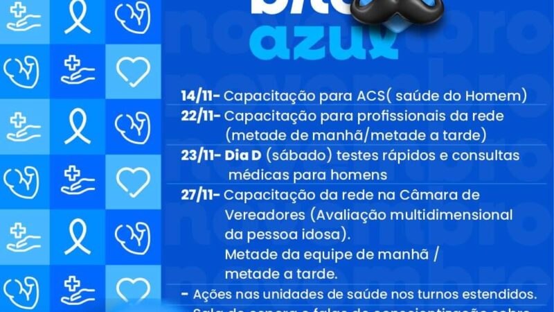 NOVEMBRO AZUL EM OSÓRIO: PROGRAMAÇÃO E CONSCIENTIZAÇÃO SOBRE O CÂNCER DE PRÓSTATA