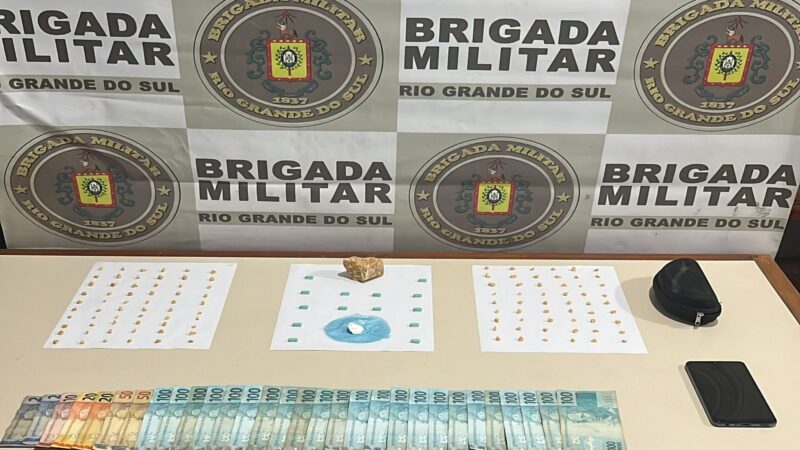 BM prende homem por tráfico de drogas em Torres