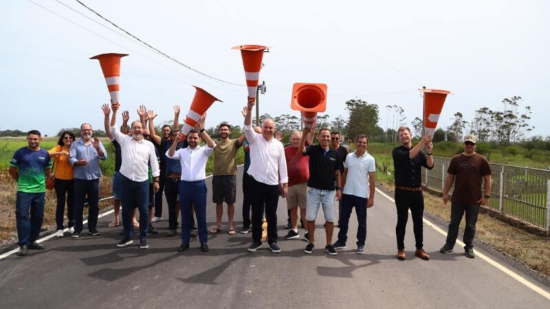 OSÓRIO: INAUGURADA PAVIMENTAÇÃO DA ESTRADA OS-010, NO PALMITAL