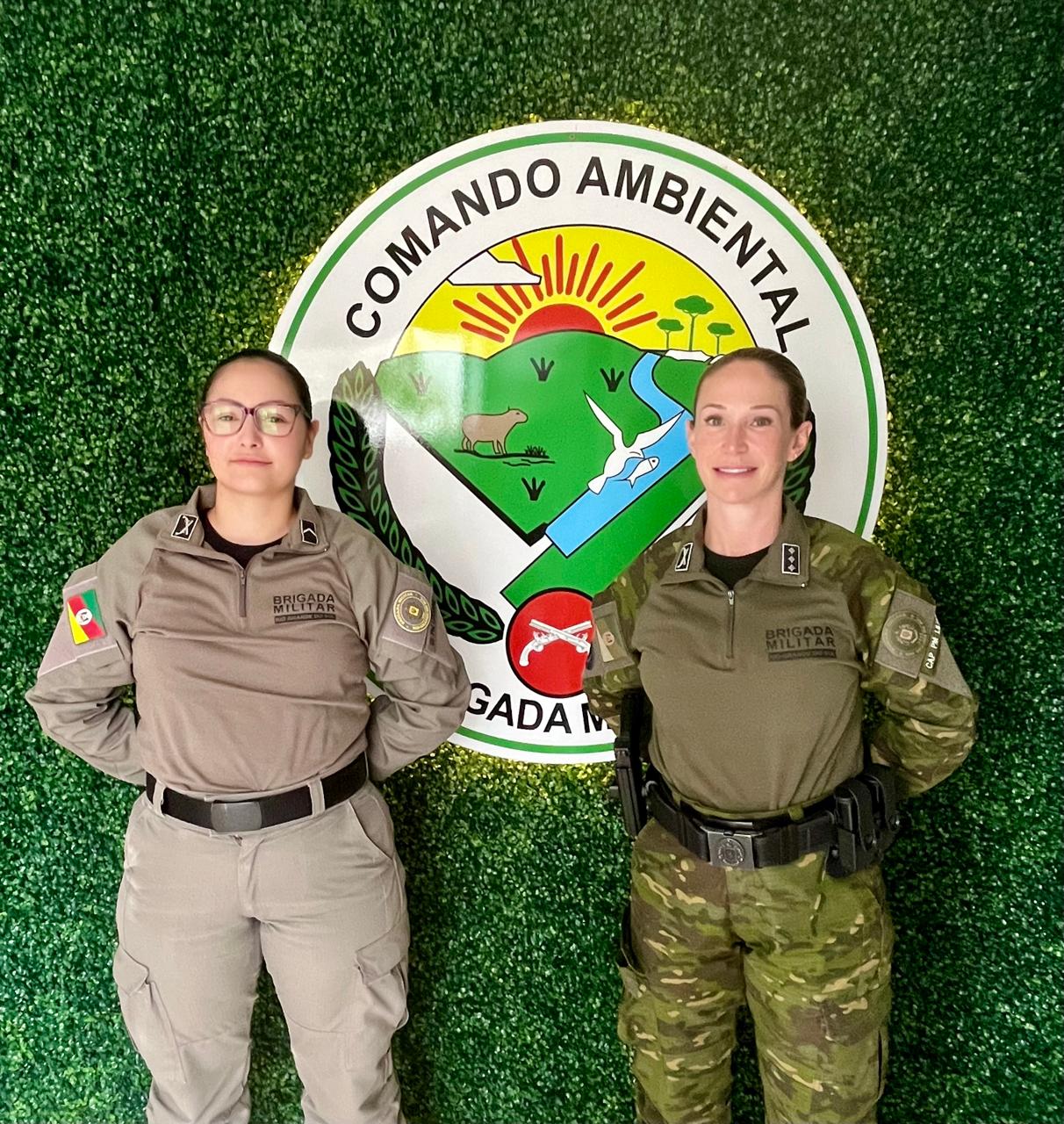 Policial do Litoral é recebida pelo Grupo de Polícia Ambiental em Santo Ângelo