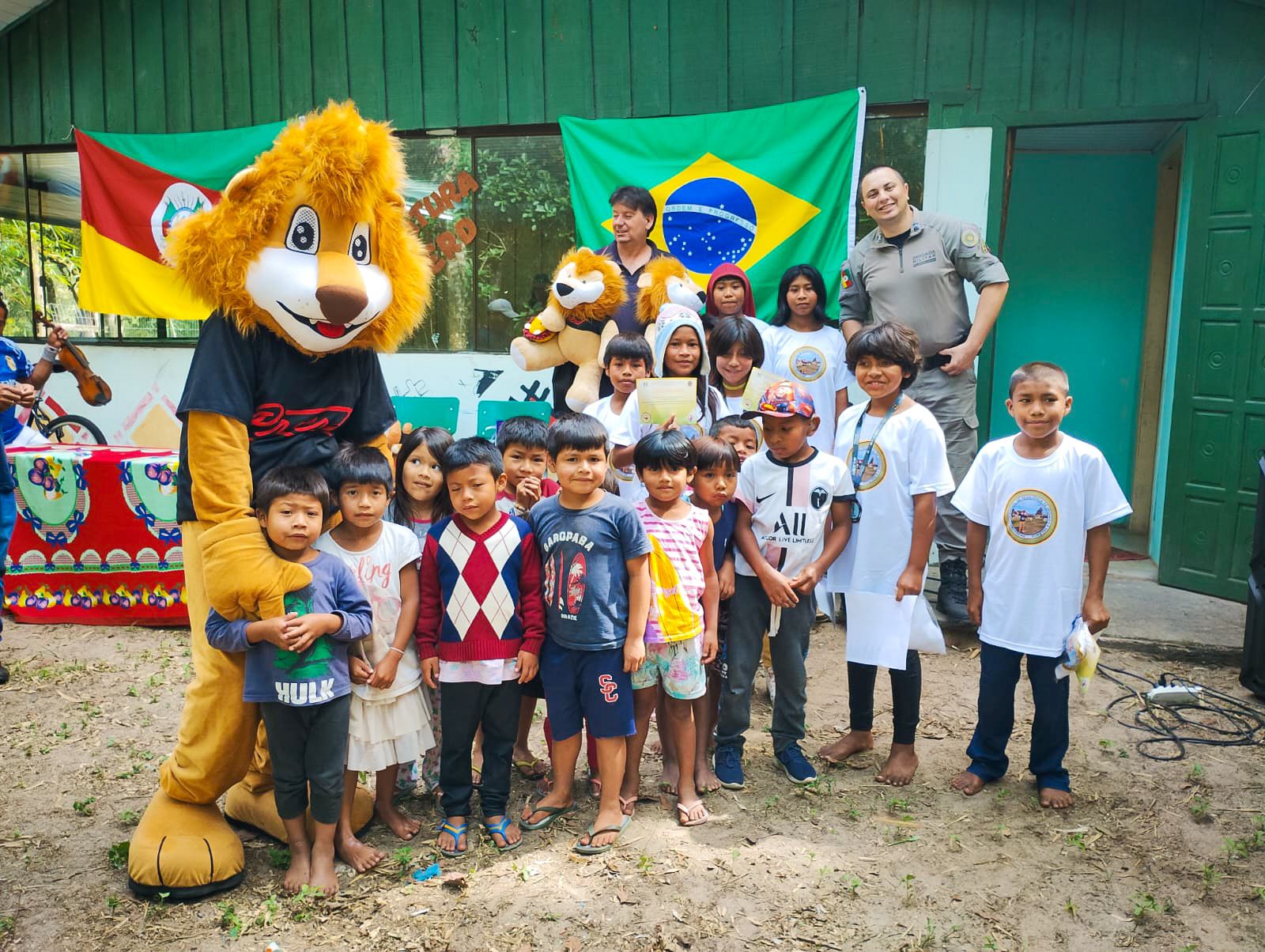 Brigada Militar realiza primeira formatura do Proerd em terra indígena no Litoral Norte