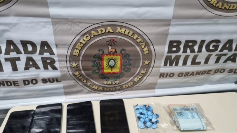 Brigada Militar prende casal por tráfico de drogas em Osório