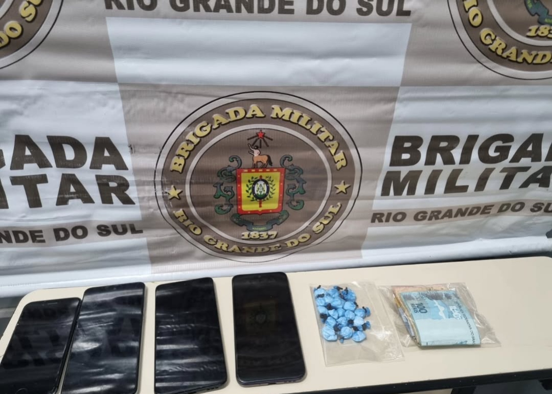 Brigada Militar prende casal por tráfico de drogas em Osório