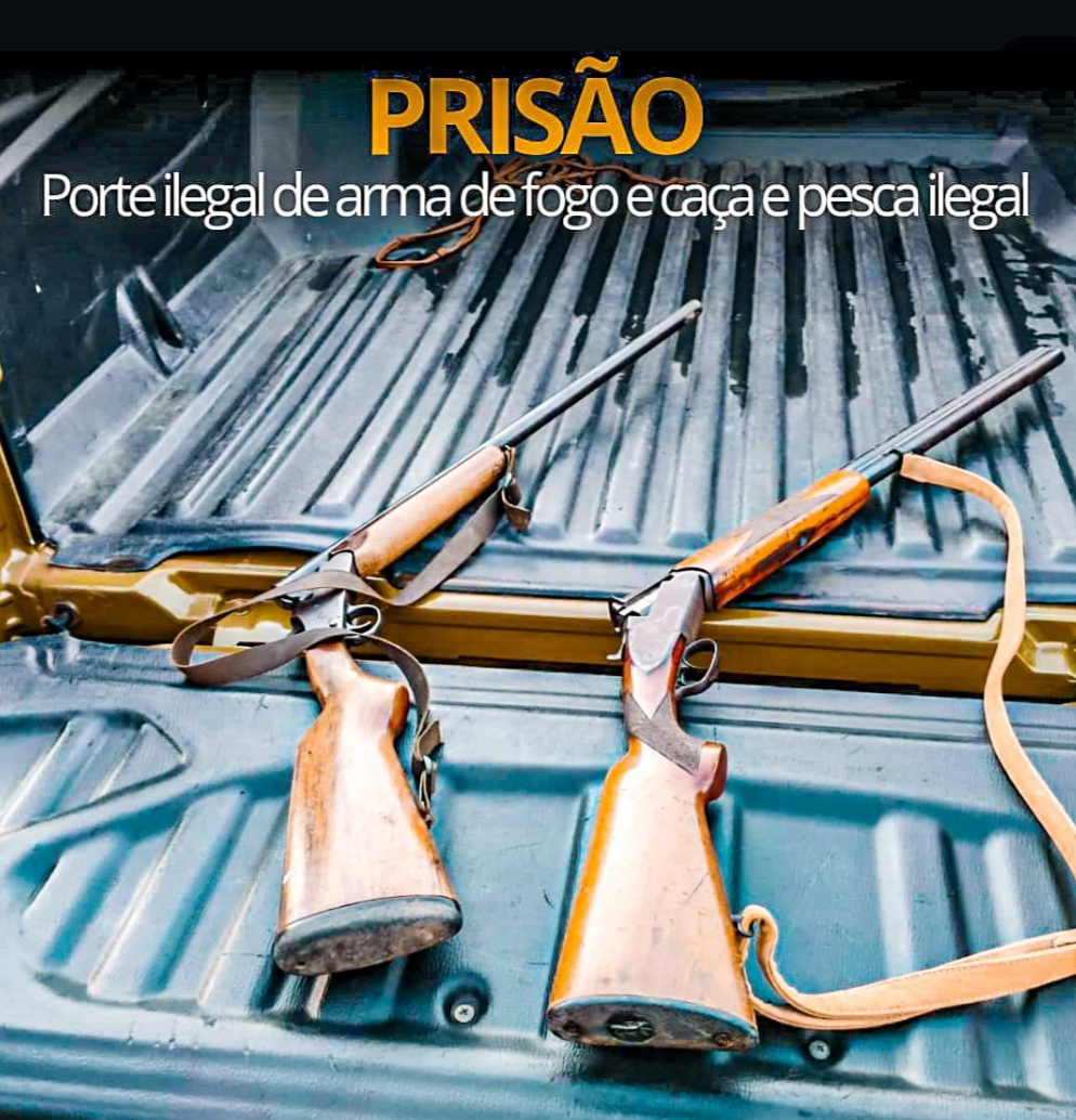 Quatro pessoas são presas em Xangri-Lá por posse ilegal de armas, caça e pesca irregular