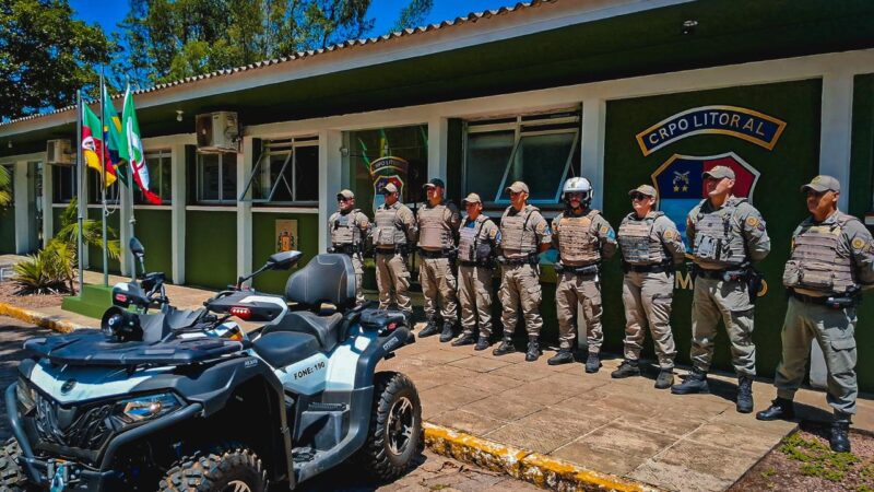 Brigada Militar vai utilizar quadriciclos no policiamento em praias do Litoral Norte