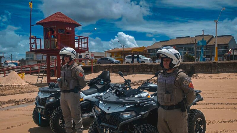 Quadriciclos chegam às praias do Litoral Norte para reforçar a segurança