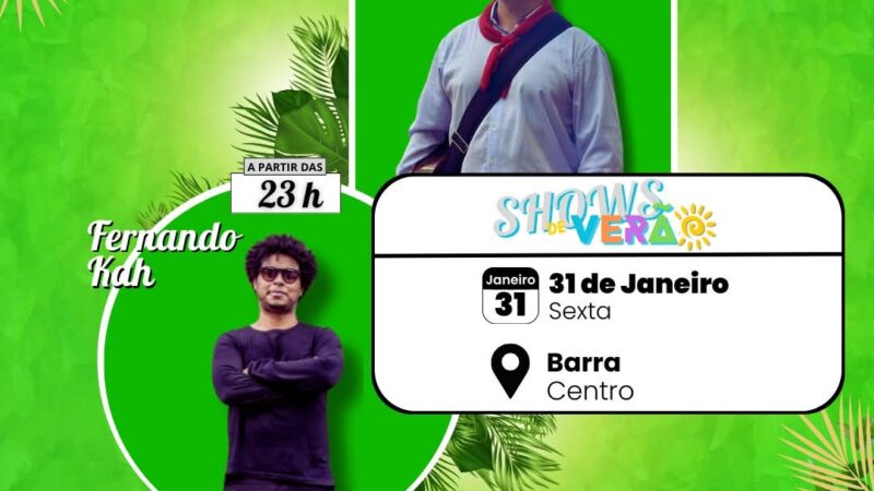 SHOWS DE VERÃO TERÃO SEQUÊNCIA NESTE FINAL DE SEMANA EM IMBÉ