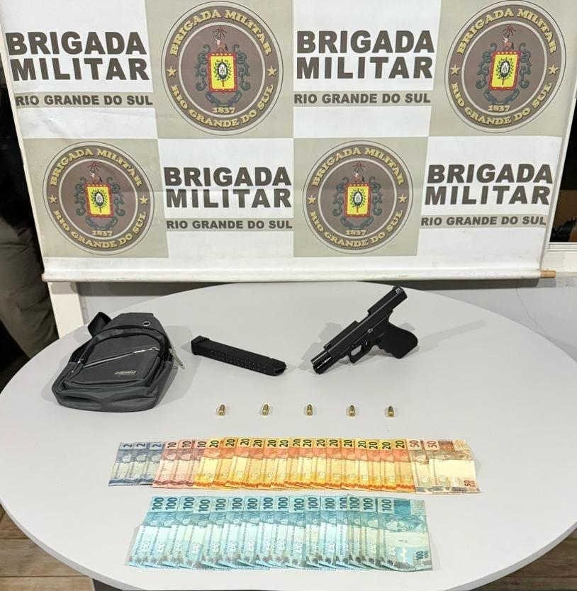 Brigada Militar intensifica ações e realiza prisões por porte de arma e receptação