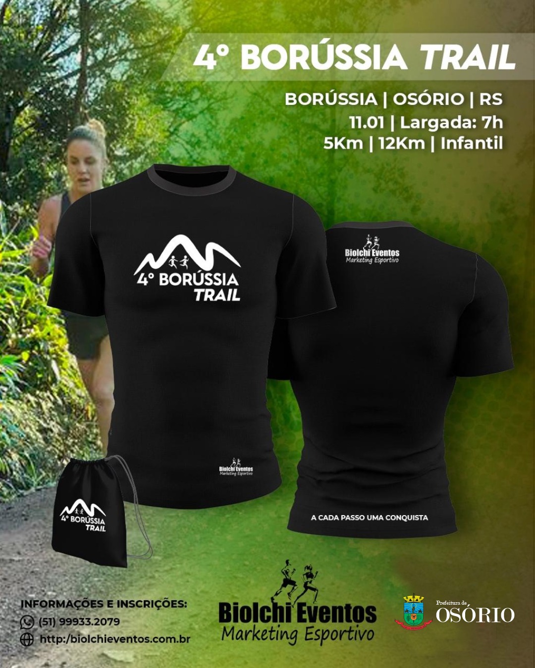 Últimos dias para se inscrever no 4º Borússia Trail que ocorre neste sábado em Osório