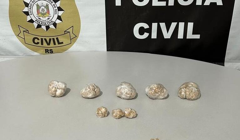 POLÍCIA CIVIL PRENDE SUSPEITO DE TRÁFICO DE DROGAS EM OSÓRIO