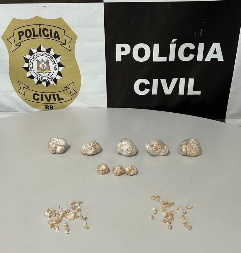 POLÍCIA CIVIL PRENDE SUSPEITO DE TRÁFICO DE DROGAS EM OSÓRIO