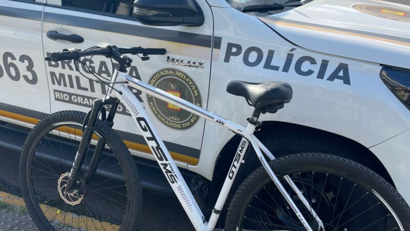 Brigada Militar prende homem por furto de bicicleta em Osório