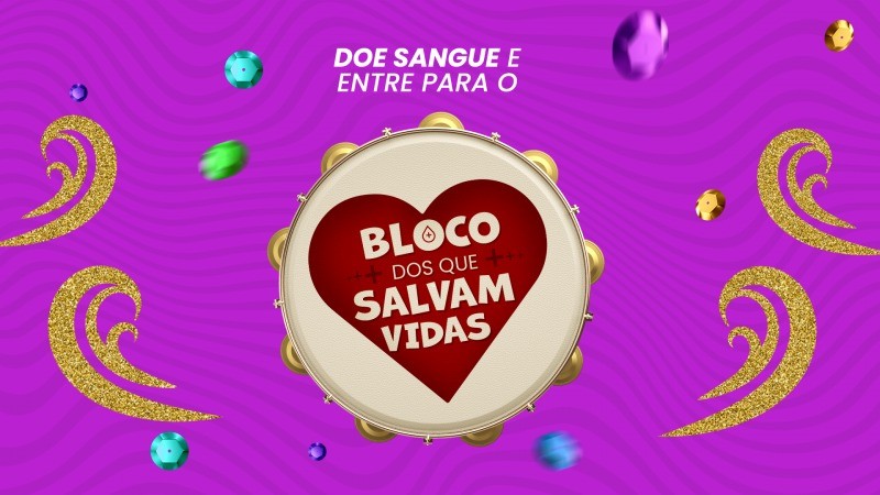 Hemocentro mobiliza doadores com o Bloco dos que Salvam Vidas a partir deste sábado