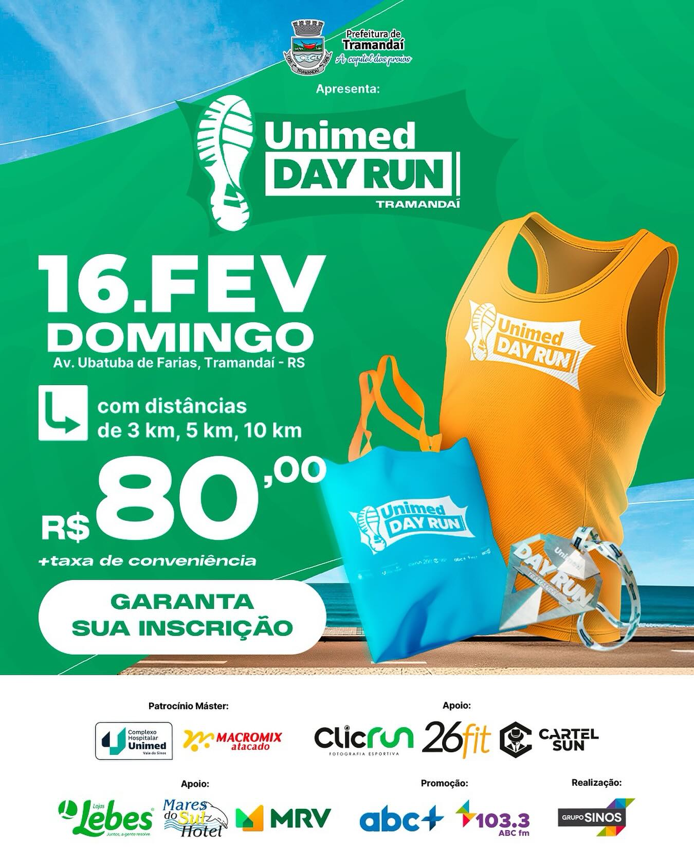 Vem correr em Tramandaí na Unimed Day Run!