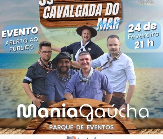 39ª CAVALGADA DO MAR TERÁ SHOW DA BANDA MANIA GAÚCHA