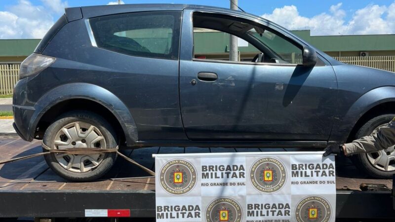 Brigada Militar recupera veículo furtado e prende duas pessoas por receptação em Tramandaí