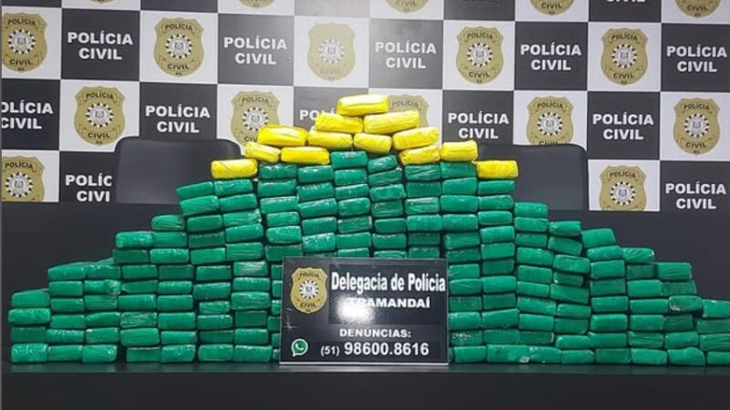 POLÍCIA CIVIL APREENDE DE 140 QUILOS DE MACONHA EM TRAMANDAÍ