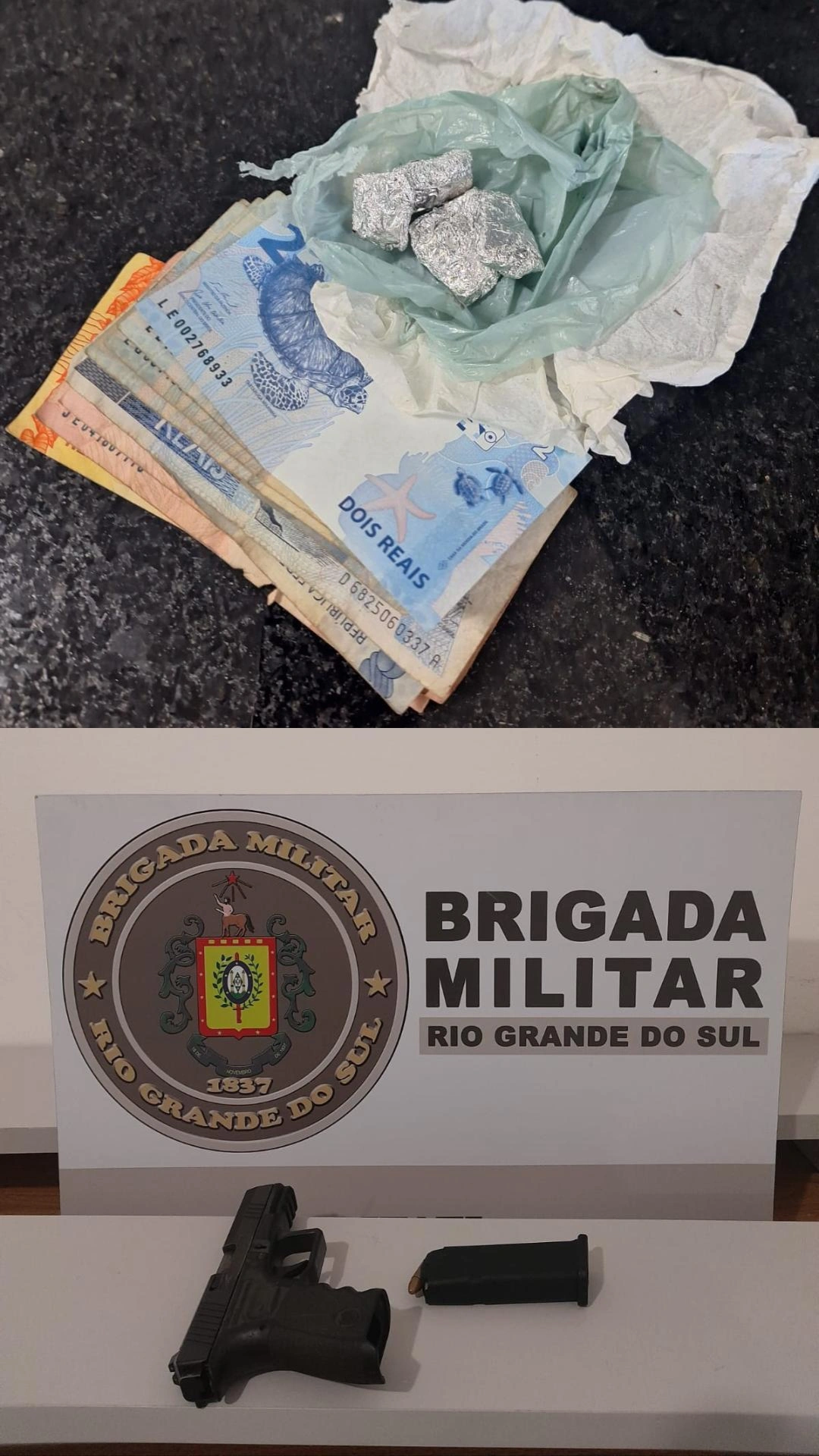 BM prende homem com drogas em Tramandaí e apreende arma em Terra de Areia