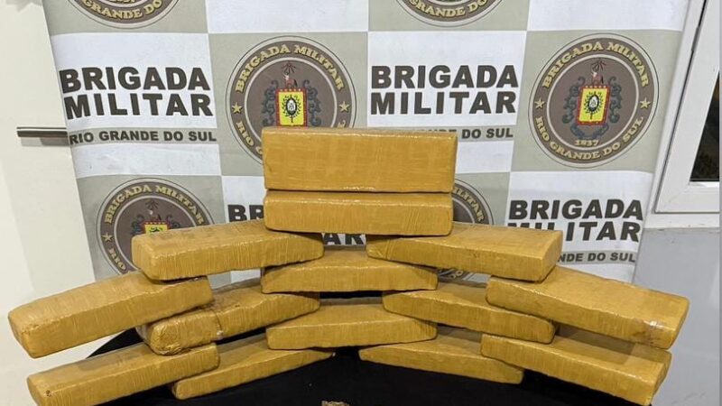 Homem é preso com quatorze quilos de maconha em Torres
