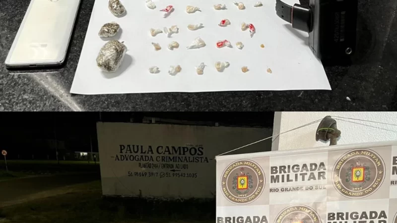 Foragido é preso com drogas e diversos objetos furtados em Tramandaí