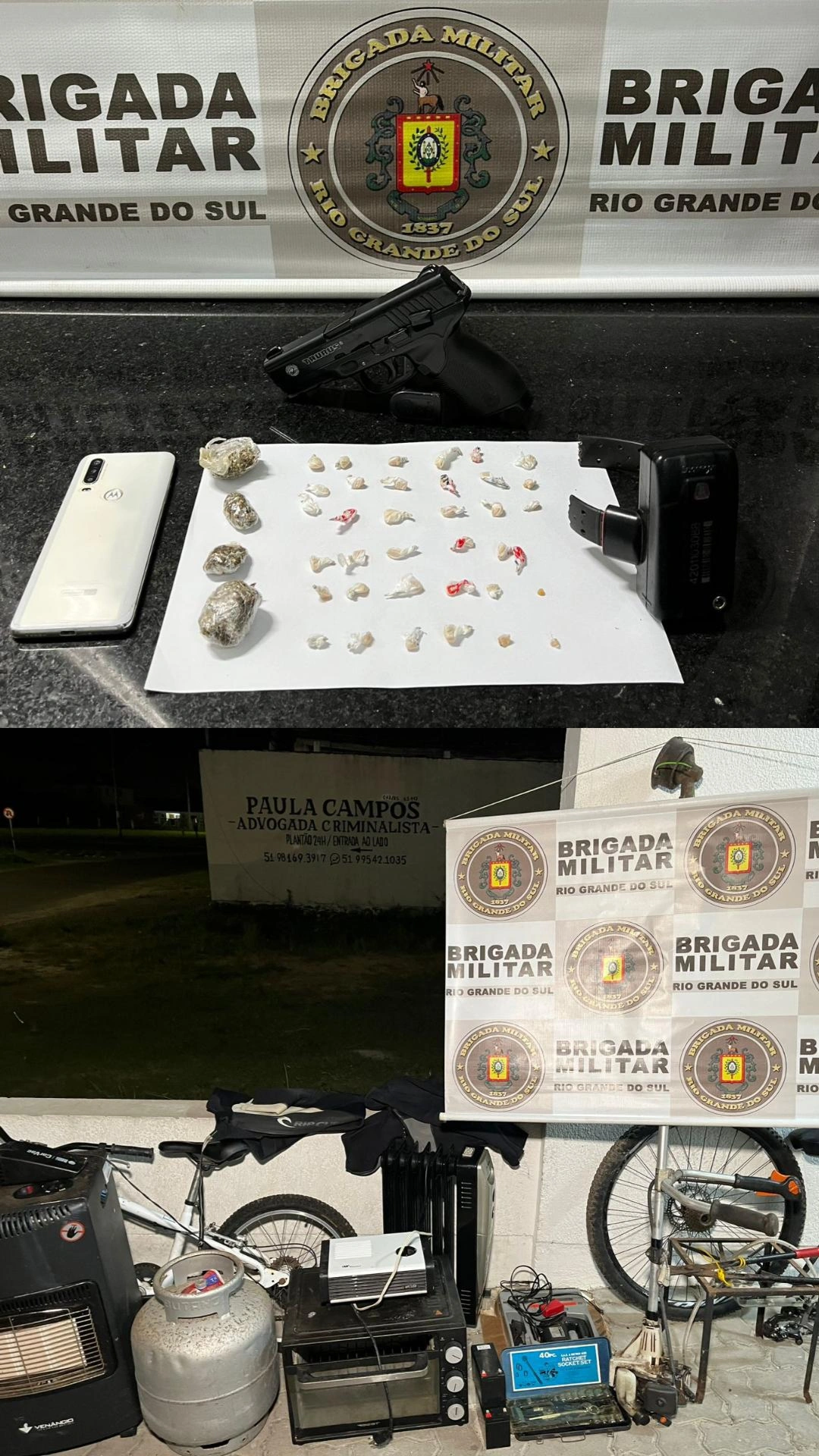 Foragido é preso com drogas e diversos objetos furtados em Tramandaí