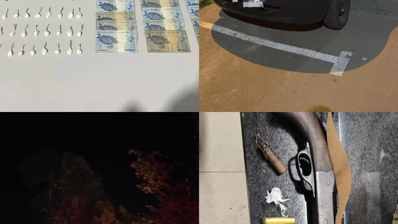 BM prende três homens por tráfico de drogas, porte ilegal de arma e adulteração de veículo em Osório e Maquiné