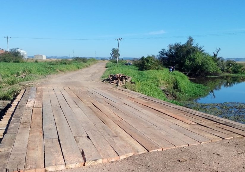 Ponte do Rio da Galinha é restaurada em parceria entre as prefeituras de Osório e Santo Antônio da Patrulha