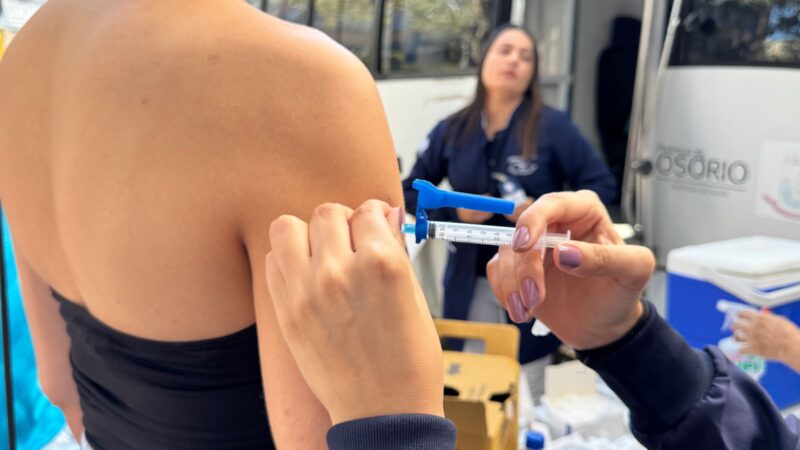 Vacinação contra a gripe será oferecida neste sábado na Vila Olímpica e no Largo dos Estudantes em Osório