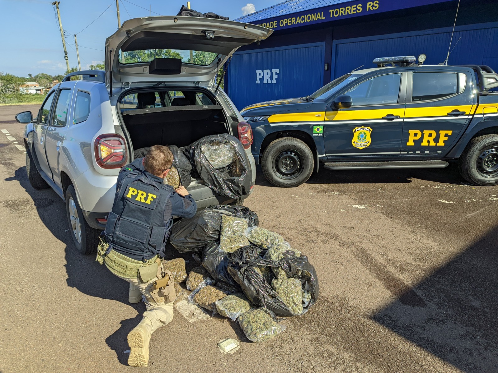 PRF prende homem com 37 kg de skunk em Torres