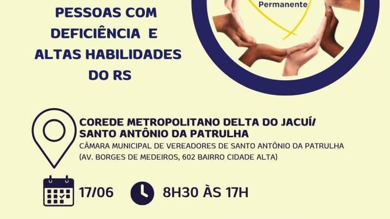 Inclusão em Movimento: FADERS Realiza o 205º Fórum Estadual da Política Pública para PcD e HS/SD em Santo Antônio da Patrulha