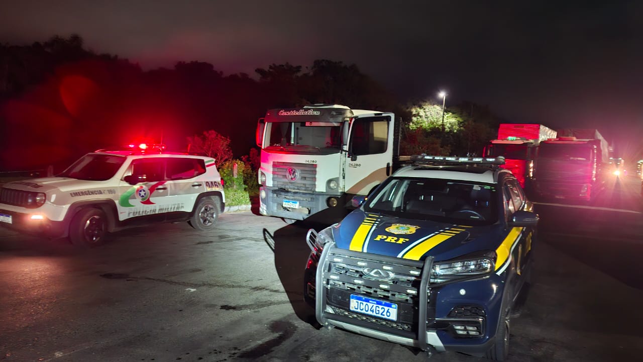 Caminhão furtado em Canoas é recuperado horas depois em Torres