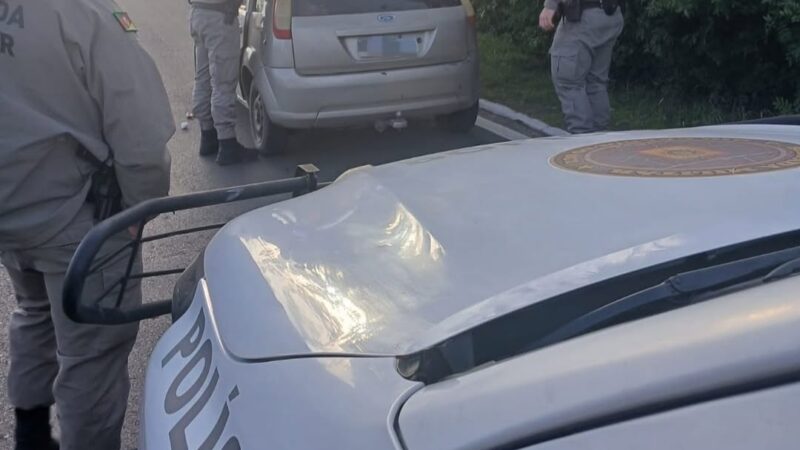 Brigada Militar recupera veículo em situação de furto e roubo em Tramandaí