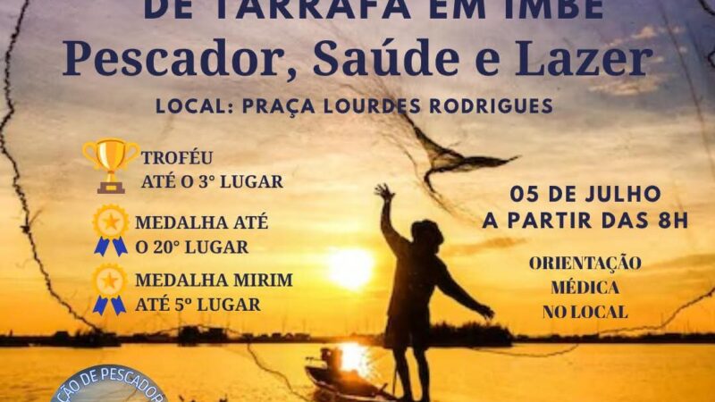 1º TORNEIO DE ABERTURA DE TARRAFA DE IMBÉ ACONTECE NESTE SÁBADO
