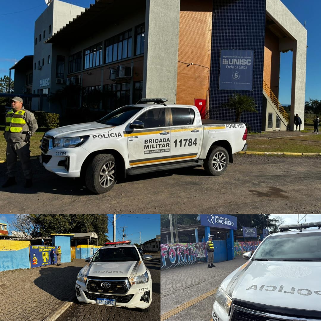 Brigada Militar intensifica patrulhamento escolar em Capão da Canoa