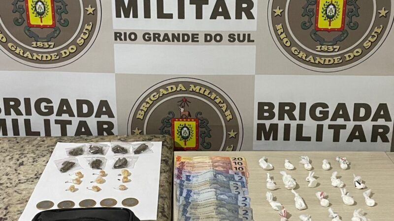 Dois indivíduos são presos por tráfico de drogas em Santo Antônio da Patrulha