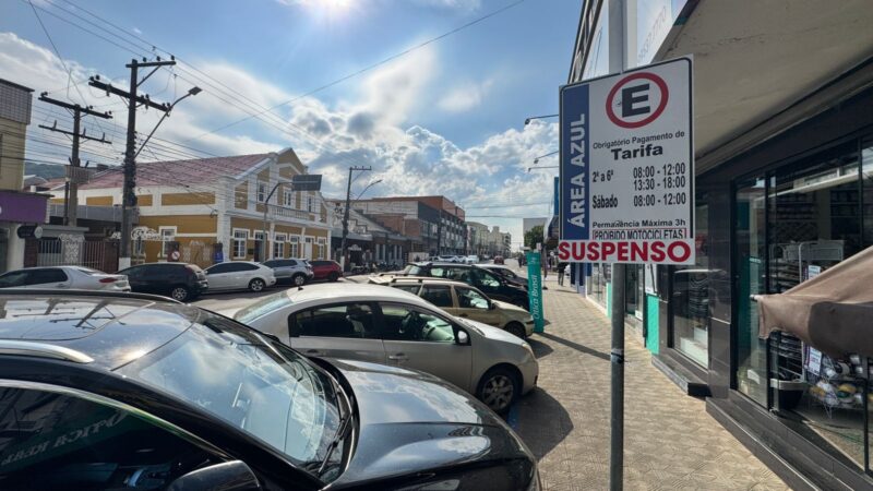Empresa pede novo prazo para o retorno do estacionamento rotativo em Osório