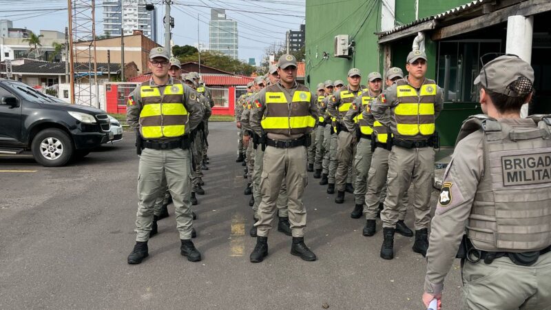 Brigada Militar realiza emprego operacional de alunos-soldados da EsFES Osório na área do 2°BPAT