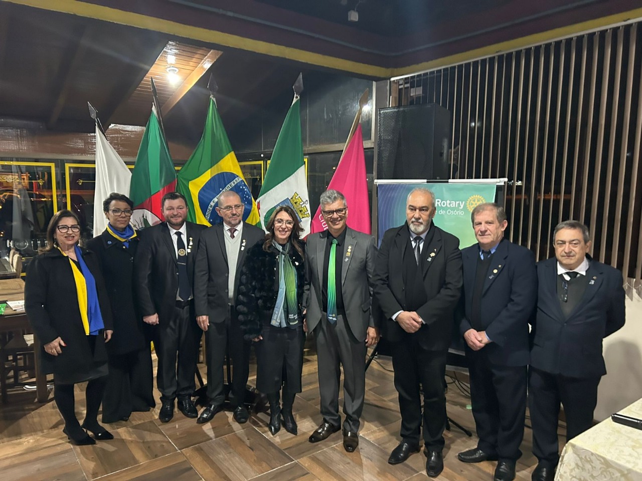 Rotary Club de Osório realiza cerimônia festiva de transmissão de cargos para a gestão 2025/2026